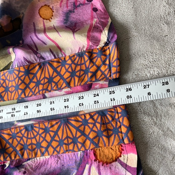 Powder Orchid and Iris Kimono Jacket Cover Up Bohemian Artsy One Size NWT - Picture 15 of 15